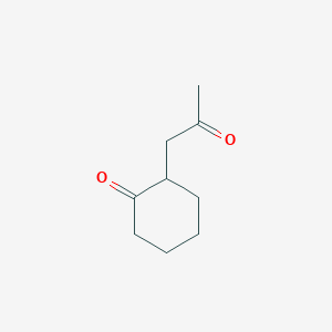 molecular formula C9H14O2 B8807163 2-(2-Oxopropyl)cyclohexanone CAS No. 6126-53-0