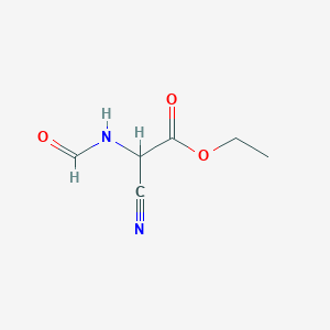 molecular formula C6H8N2O3 B8807184 Ethyl 2-cyano-2-formamidoacetate 
