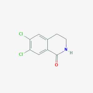 molecular formula C9H7Cl2NO B8807268 6,7-Dichloro-3,4-dihydro-2H-isoquinolin-1-one CAS No. 115706-19-9
