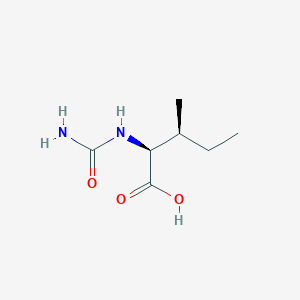 molecular formula C7H14N2O3 B8807334 (2S,3S)-2-(carbamoylamino)-3-methylpentanoic acid 