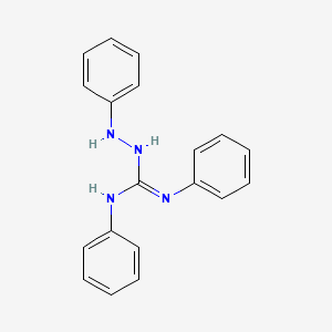 molecular formula C19H18N4 B8807340 N,N',3-Triphenylcarbazamidine CAS No. 63467-95-8