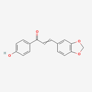 molecular formula C16H12O4 B8807369 4'-Hydroxy-3,4-methylenedioxy-chalcone 