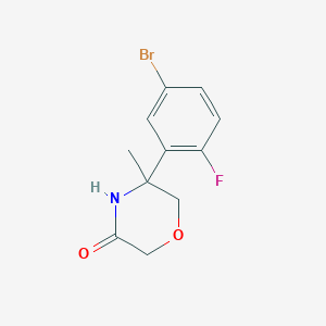 5-(5-Bromo-2-fluorophenyl)-5-methylmorpholin-3-one