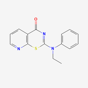 2-[ethyl(phenyl)amino]-4H-pyrido[3,2-e][1,3]thiazin-4-one