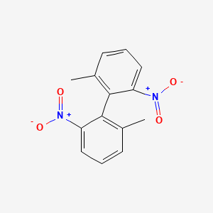 molecular formula C14H12N2O4 B8807452 2,2'-Dinitro-6,6'-dimethylbiphenyl CAS No. 55153-02-1