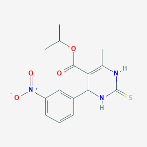 Isopropyl 6-methyl-4-(3-nitrophenyl)-2-thioxo-1,2,3,4-tetrahydropyrimidine-5-carboxylate