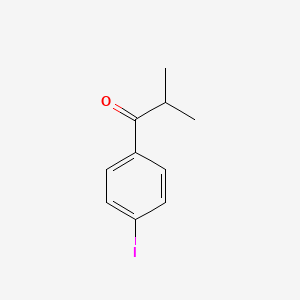 molecular formula C10H11IO B8807489 1-(4-Iodophenyl)-2-methylpropan-1-one 