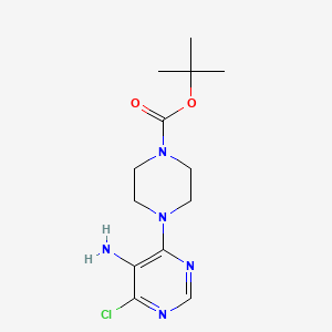 tert-Butyl 4-(5-amino-6-chloropyrimidin-4-yl)piperazine-1-carboxylate