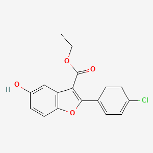 Ethyl 2-(4-chlorophenyl)-5-hydroxybenzofuran-3-carboxylate