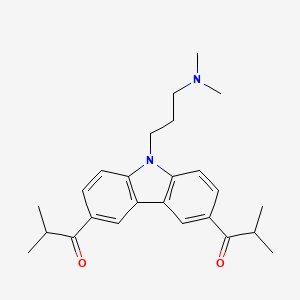 1,1'-(9-(3-(Dimethylamino)propyl)-9H-carbazole-3,6-diyl)bis(2-methylpropan-1-one)
