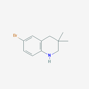molecular formula C11H14BrN B8807573 6-Bromo-3,3-dimethyl-1,2,3,4-tetrahydroquinoline 