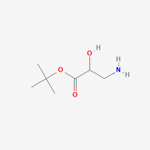 molecular formula C7H15NO3 B8807583 Tert-butyl 3-amino-2-hydroxypropanoate CAS No. 1427379-81-4