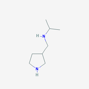 B8807617 N-(Pyrrolidin-3-ylmethyl)propan-2-amine CAS No. 91187-87-0
