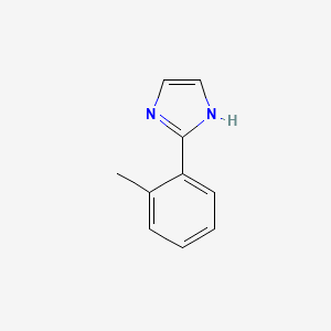 molecular formula C10H10N2 B8807635 1H-Imidazole, 2-(2-methylphenyl)- CAS No. 61698-31-5