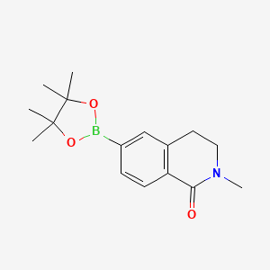 molecular formula C16H22BNO3 B8807689 2-methyl-6-(4,4,5,5-tetramethyl-1,3,2-dioxaborolan-2-yl)-3,4-dihydroisoquinolin-1(2H)-one 
