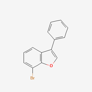 molecular formula C14H9BrO B8807711 7-Bromo-3-phenylbenzofuran CAS No. 42434-89-9