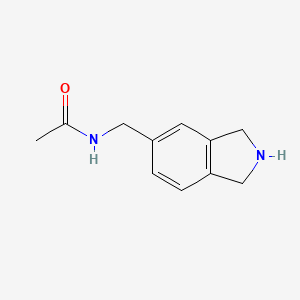 molecular formula C11H14N2O B8808030 N-(isoindolin-5-ylmethyl)acetamide 