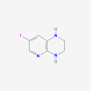 molecular formula C7H8IN3 B8808039 7-Iodo-1,2,3,4-tetrahydropyrido[2,3-b]pyrazine 