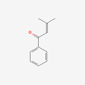 molecular formula C11H12O B8808056 2-Buten-1-one, 3-methyl-1-phenyl- CAS No. 5650-07-7
