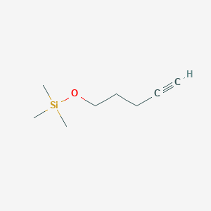 molecular formula C8H16OSi B8808082 1-Trimethylsilyloxy-4-pentyne 