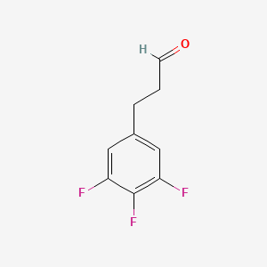 molecular formula C9H7F3O B8808109 3-(3,4,5-Trifluorophenyl)propanal 