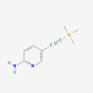 B8808207 5-((Trimethylsilyl)ethynyl)pyridin-2-amine CAS No. 457628-40-9