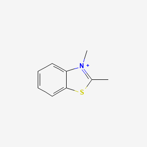 molecular formula C9H10NS+ B8808272 2,3-Dimethyl-1,3-benzothiazol-3-ium CAS No. 40265-71-2