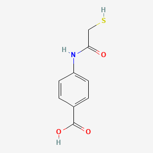 molecular formula C9H9NO3S B8808309 Benzoic acid, 4-[(mercaptoacetyl)amino]- CAS No. 35331-28-3
