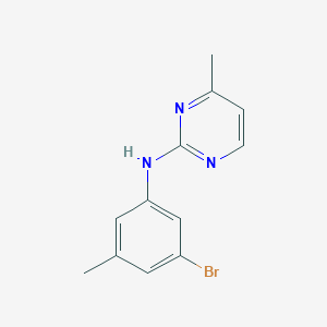 molecular formula C12H12BrN3 B8808323 N-(3-bromo-5-methylphenyl)-4-methylpyrimidin-2-amine 