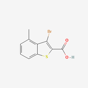molecular formula C10H7BrO2S B8808368 3-Bromo-4-methylbenzo[b]thiophene-2-carboxylic acid 