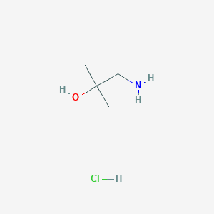 molecular formula C5H14ClNO B8808416 3-Amino-2-methylbutan-2-ol hydrochloride 