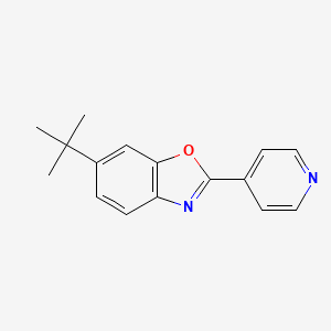 molecular formula C16H16N2O B8808535 6-(tert-Butyl)-2-(pyridin-4-yl)benzo[d]oxazole 
