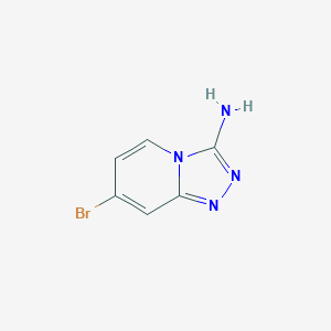 molecular formula C6H5BrN4 B8808574 7-Bromo-[1,2,4]triazolo[4,3-a]pyridin-3-amine 