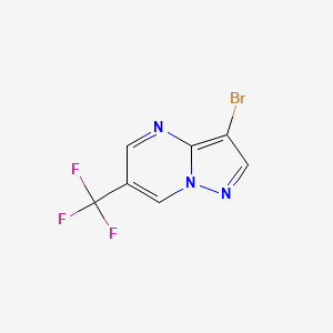 molecular formula C7H3BrF3N3 B8808880 3-Bromo-6-(trifluoromethyl)pyrazolo[1,5-a]pyrimidine 
