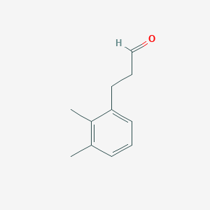 molecular formula C11H14O B8808892 Benzenepropanal, 2,3-dimethyl- 