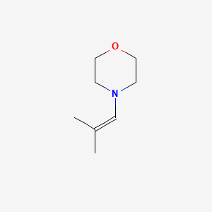 molecular formula C8H15NO B8808900 Morpholine, 4-(2-methyl-1-propenyl)- CAS No. 2403-55-6