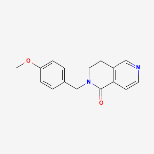 molecular formula C16H16N2O2 B8809034 2-(4-Methoxybenzyl)-3,4-dihydro-2,6-naphthyridin-1(2H)-one 
