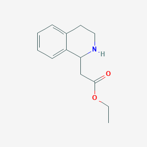 molecular formula C13H17NO2 B8809047 Ethyl 2-(1,2,3,4-tetrahydroisoquinolin-1-yl)acetate CAS No. 1424-84-6