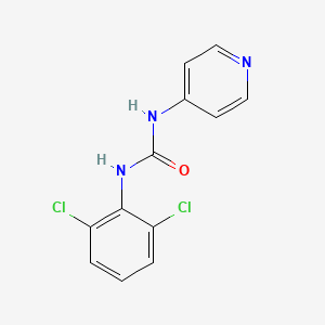 molecular formula C12H9Cl2N3O B8809079 Urea, N-(2,6-dichlorophenyl)-N'-4-pyridinyl- CAS No. 97627-17-3