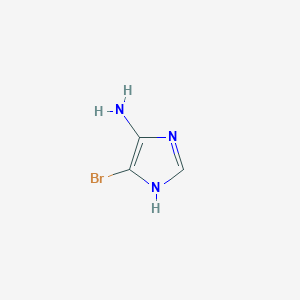 molecular formula C3H4BrN3 B8809120 5-bromo-1H-imidazol-4-amine 