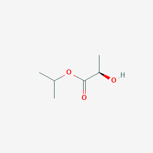 molecular formula C6H12O3 B8809153 Propanoic acid,2-hydroxy-, 1-methylethyl ester, (2R)- 