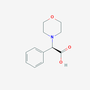 molecular formula C12H15NO3 B8809195 (R)-2-morpholino-2-phenylacetic acid 