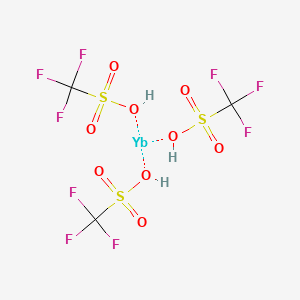 molecular formula C3H3F9O9S3Yb B8809219 Ytterbium(III) trifluoromethanesulfonate, 99.99% 