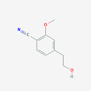 molecular formula C10H11NO2 B8809271 4-(2-Hydroxyethyl)-2-methoxybenzonitrile 