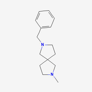 molecular formula C15H22N2 B8809337 2,7-Diazaspiro[4.4]nonane, 2-methyl-7-(phenylmethyl)- 
