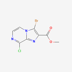 Methyl 3-bromo-8-chloroimidazo[1,2-A]pyrazine-2-carboxylate