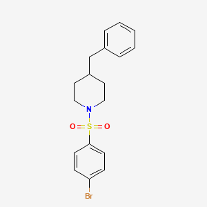 4-Benzyl-1-[(4-bromophenyl)sulfonyl]piperidine