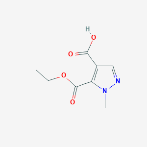 molecular formula C8H10N2O4 B8809442 5-(ethoxycarbonyl)-1-methyl-1H-pyrazole-4-carboxylic acid 