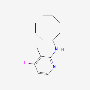 molecular formula C14H21IN2 B8809462 N-Cyclooctyl-4-iodo-3-methylpyridin-2-amine 