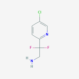 molecular formula C7H7ClF2N2 B8809709 2-(5-Chloropyridin-2-yl)-2,2-difluoroethan-1-amine CAS No. 780769-87-1